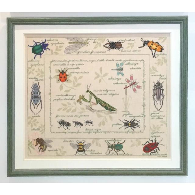 【ル・ボヌール・デ・ダム】 クロスステッチ刺繍キット 1192 Les Insectes 昆虫採集の画像