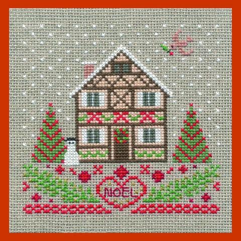 Brodees クロスステッチ刺繍キット K264 木組の家のクリスマス