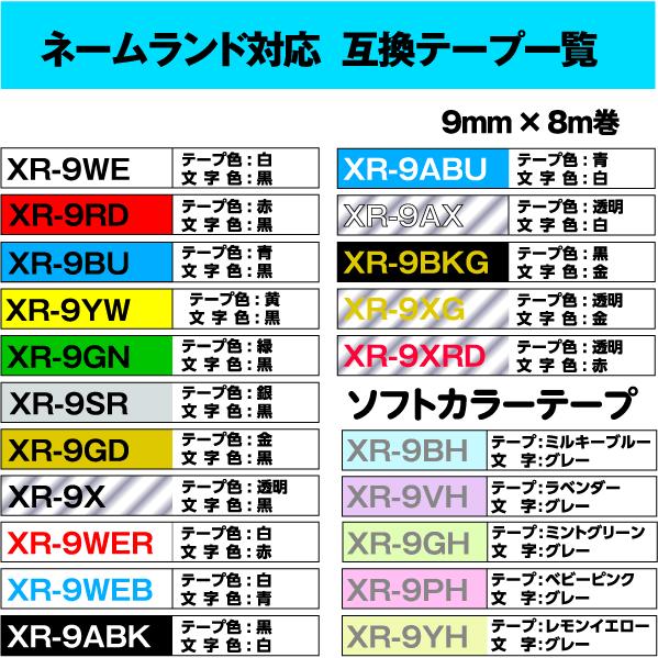 未使用　カシオ ネームランド 純正カートリッジ　6 9 12 18mm Amazon | 6mm 9mm 12mm 18mm 互換 白テープ カシオ ネームランド