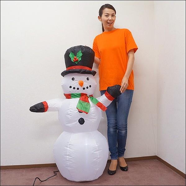 クリスマスエアブロー装飾 人気 お得セット スノーマン H122cm