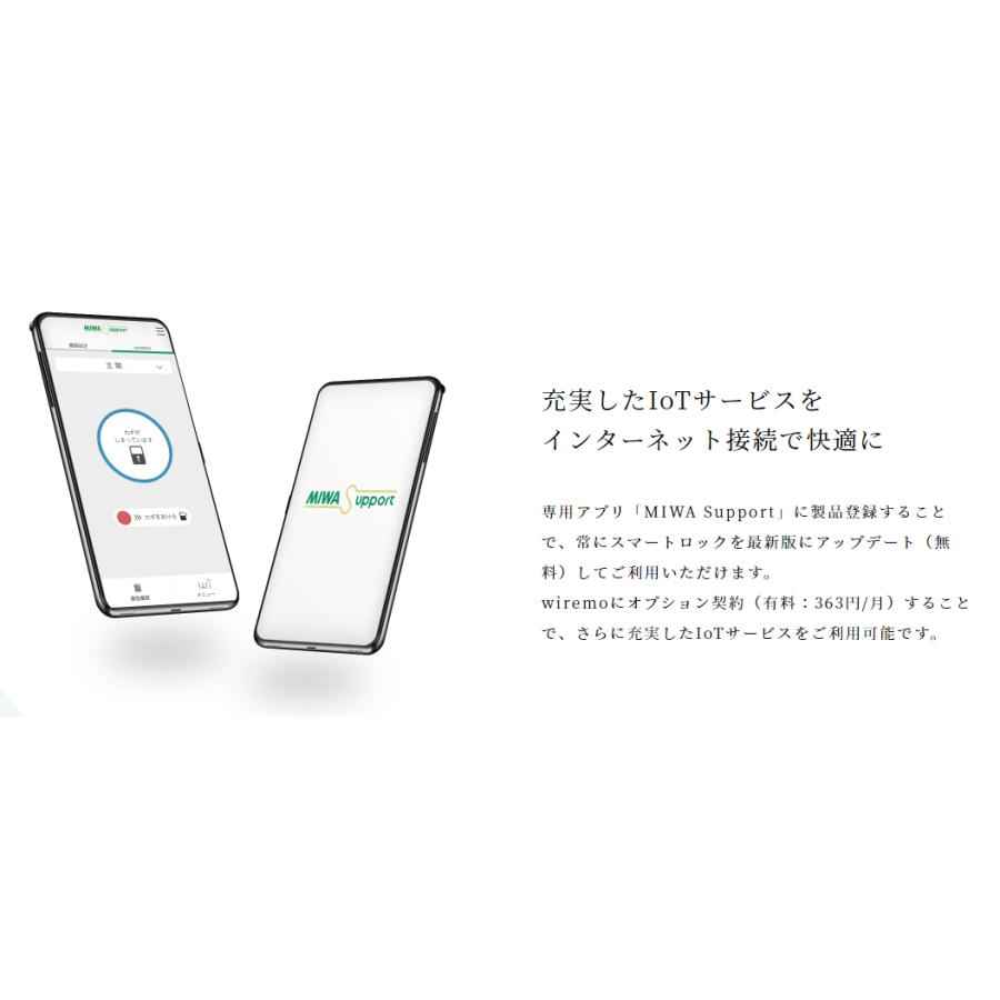 MIWA スマートロック PiACK3smart オートロック 自動施錠 暗証番号 電子錠 ピアック3PG 713タイプ｜e-comebiyori｜09