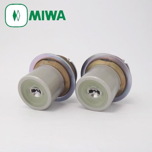 MIWA 美和ロック PRシリンダー LIXタイプ 全長40mm仕様 塗装シルバー色 MCY-508 TE0 LIX  2個同一セット｜e-comebiyori