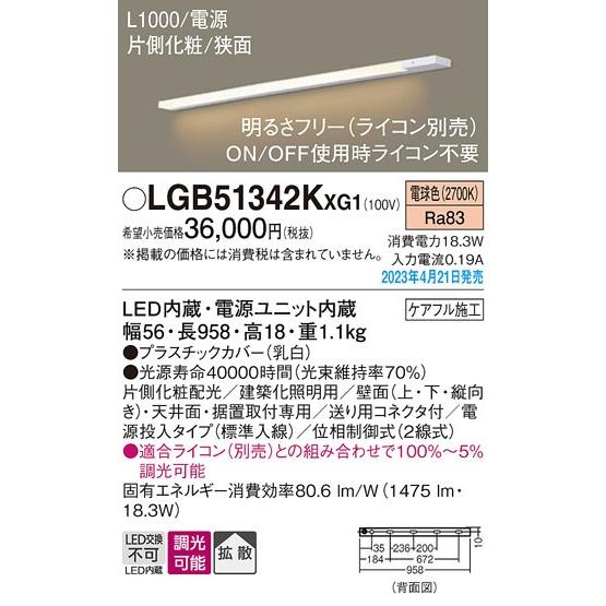 Panasonic（パナソニック） スリムライン照明 電源投入タイプ(標準入線