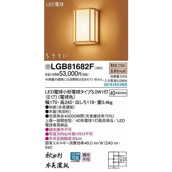 Panasonic（パナソニック） はなさび 和風ブラケットライト 秋田杉 LED
