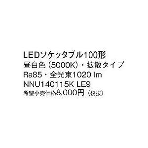 Panasonic（パナソニック） 100形ソケッタブル LED（昼白色