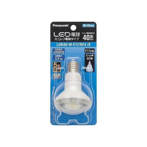 パナソニック LED電球 ミニレフ電球タイプ 昼光色 40度 400lm (E17) LDR4D-W-E17/RF4/X | Panasonic