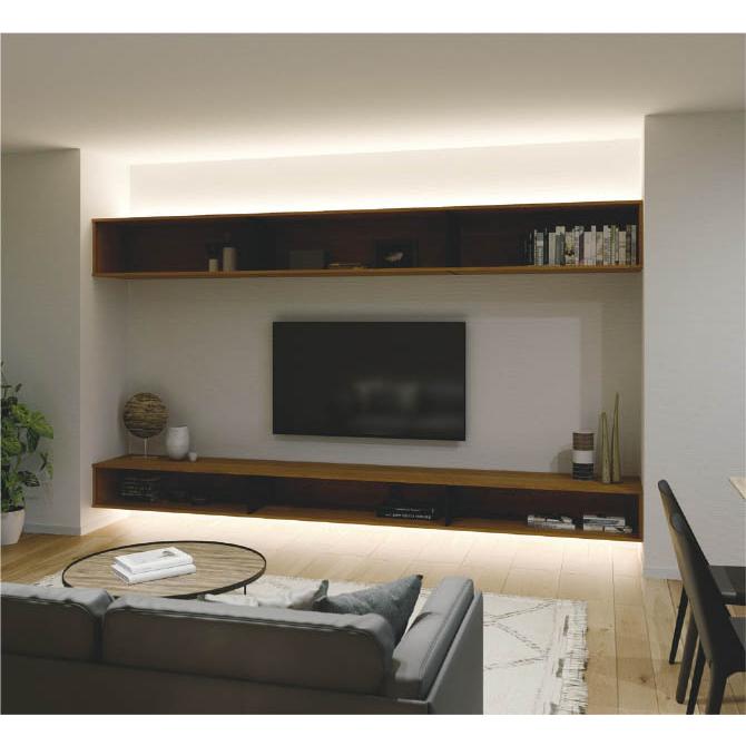 AL52881 コイズミ 間接照明 ミドルパワー ブラック 1500mm LED 電球色 調光 斜光の画像