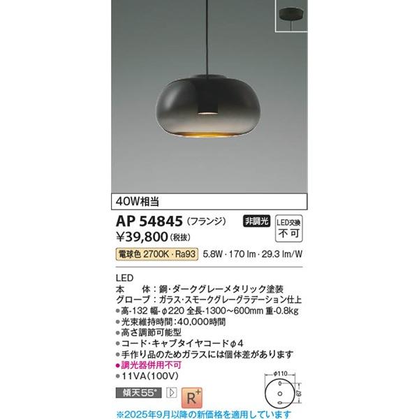 コイズミ照明 AP54845 コイズミ ペンダントライト LED（電球色