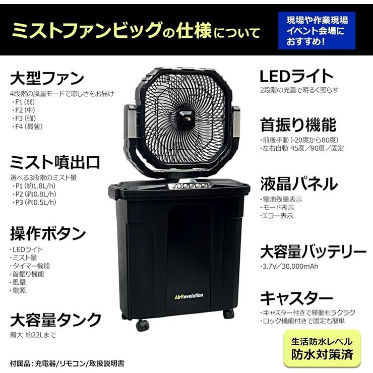 在庫有 即納) 2026年最新 ARミストファン BIG ビッグ 業務用 大型 KM