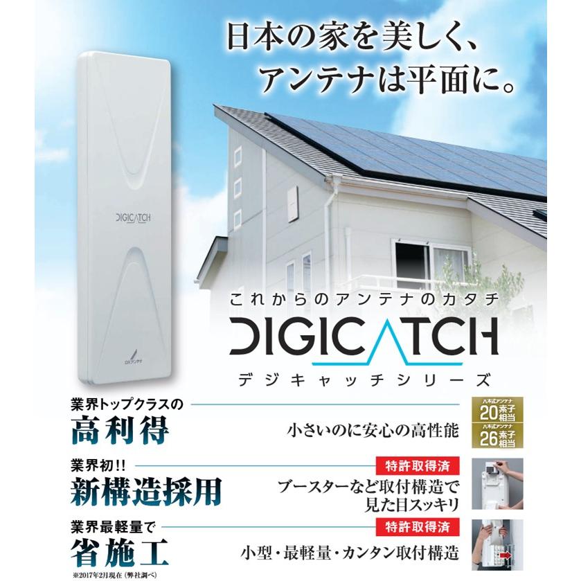 DXアンテナ 地上デジタルアンテナ (ブラック) DIGICATCH(デジキャッチ) UAH261(B) mxn26g8 DXアンテナ UAH261(B) 地デジ UHF平面アンテナ 26素子相当 中・弱電界