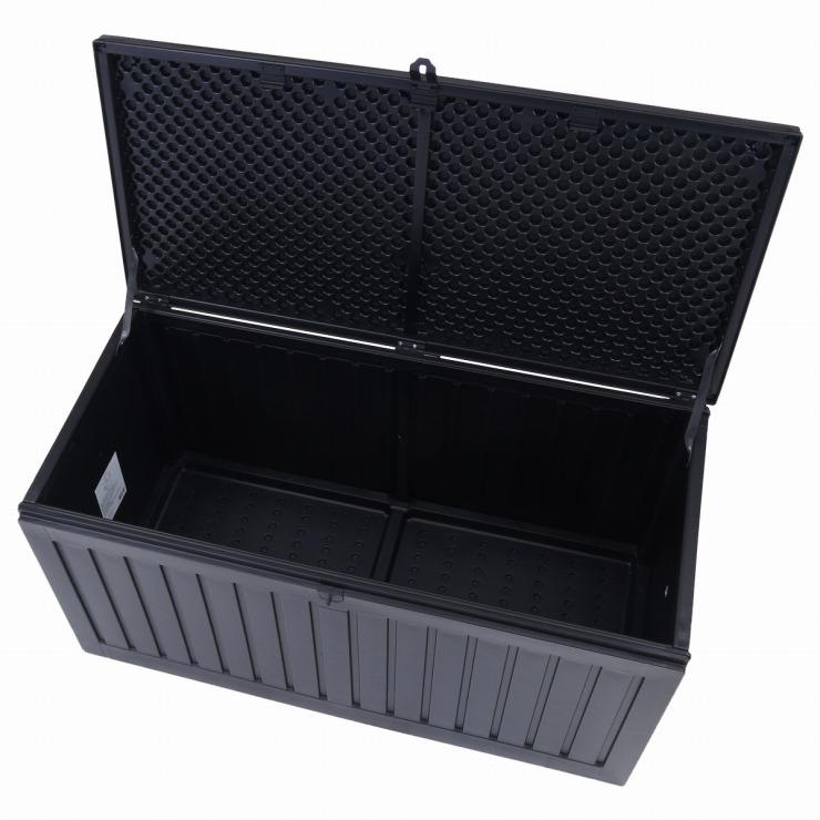 メーカー直送) 収納ボックスベンチ ブラック 270L NT7272 (38286) 不二