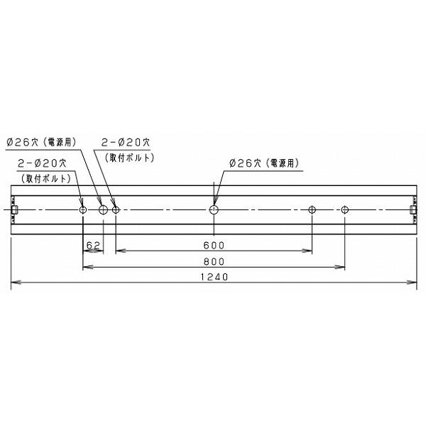 Panasonic（パナソニック） NNWK41180 防湿防雨型ベースライト本体 40