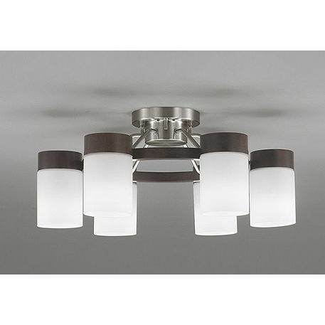 ODELIC - OC257070NR オーデリック シャンデリヤ エボニー 6灯 LED（昼白いこと） 〜8畳 シーリングライト、天井照明-照明、電球-家具、インテリア