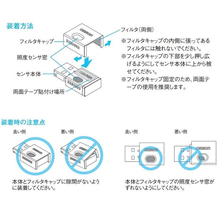 オムロン 2JCIE-BU 環境センサUSB型＋フィルタキャップセット 温度