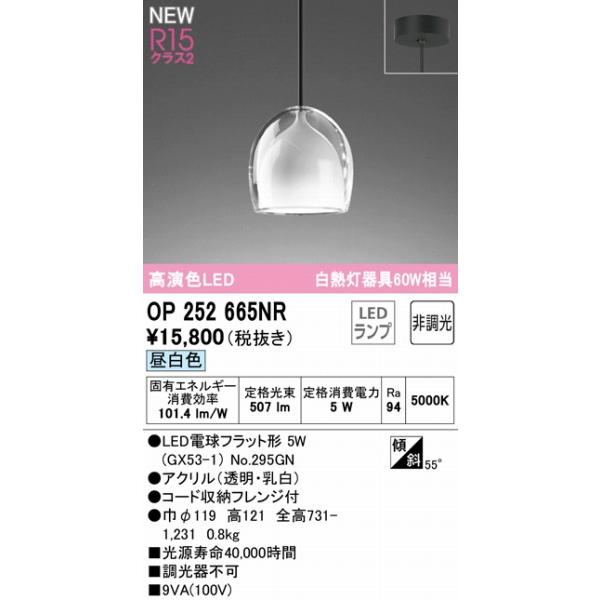 OP252665NR オーデリック ペンダントライト LED（昼白色）｜e-connect｜02