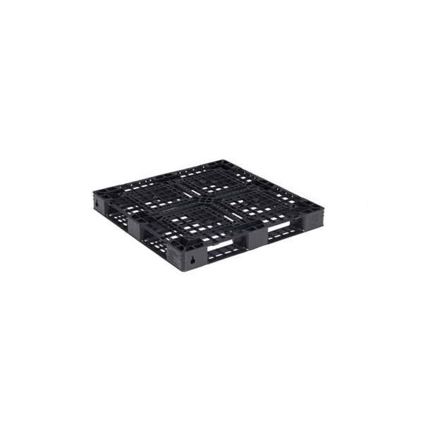 (メーカー直送) 法人様限定 D4-1111-14 10枚セット サンコー プラスチックパレット 三甲 ブラック (812300) （プラパレ）