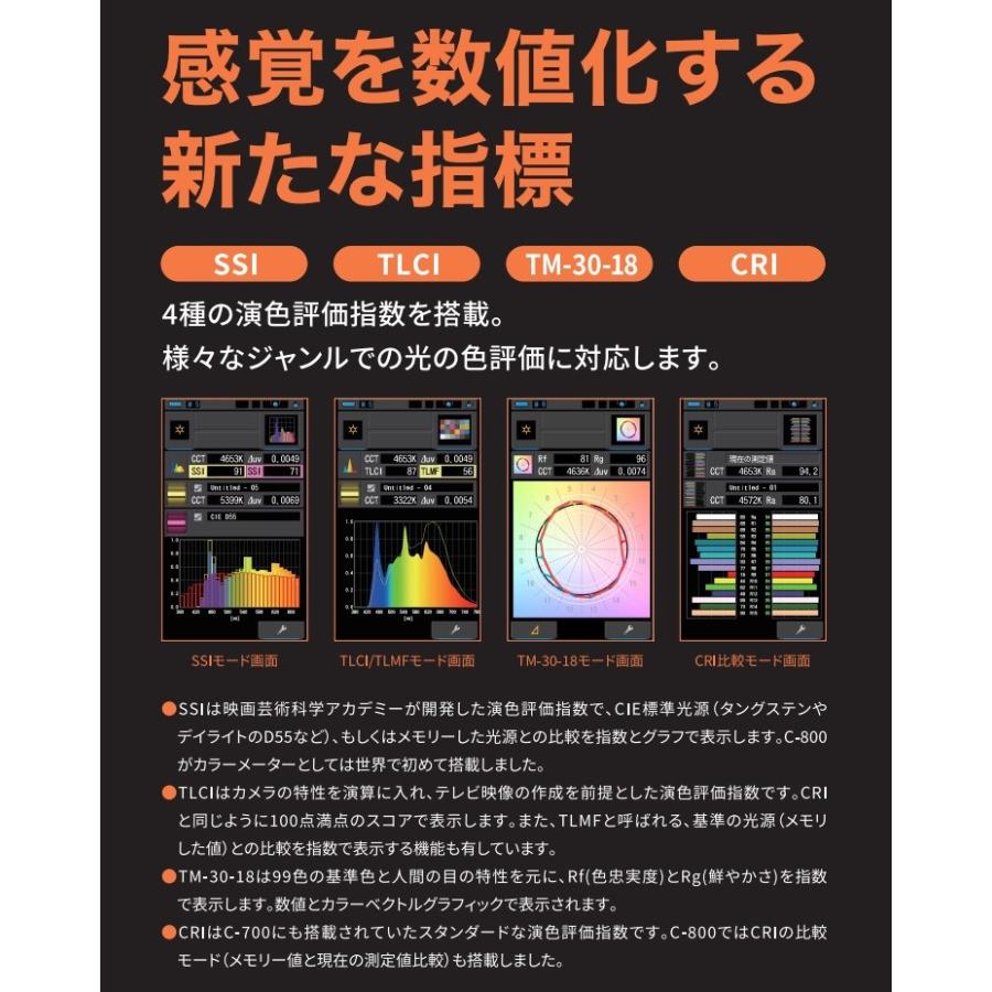 セコニック　スペクトロメーター C-800 C-800｜製品情報｜株式会社セコニック