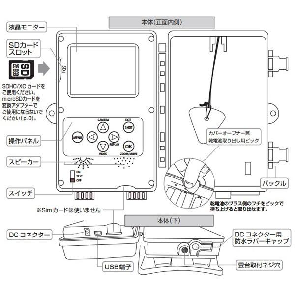 TL-8000DTK ダイトク 乾電池式防犯カメラ ラディアント2K トレイル