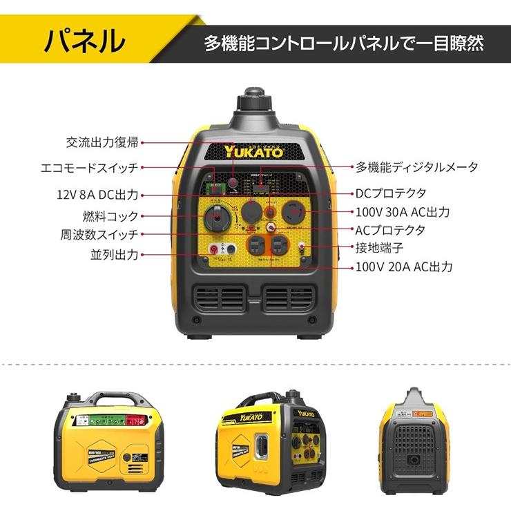 メーカー直送) BS18i YUKATO インバーター発電機 1.8kVA ユカト 静音