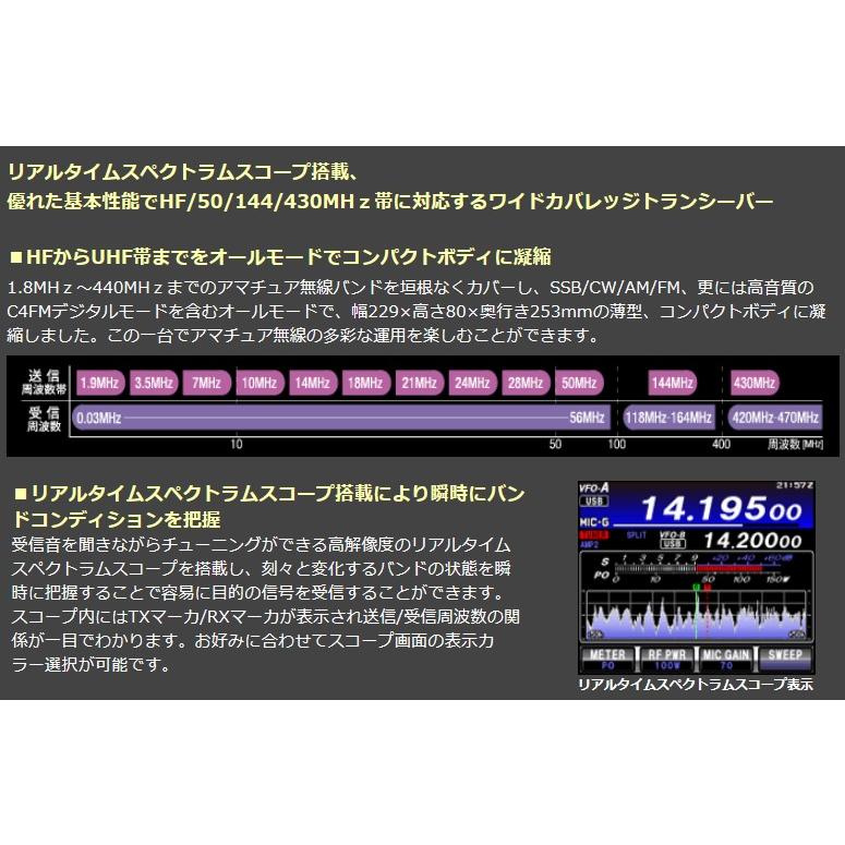 【在庫限り】FT-991A(FT991A) & 液晶保護シートプレゼント YAESU 八重洲無線 HF〜430MHz 100Ｗオールモード機 アマチュア無線の画像