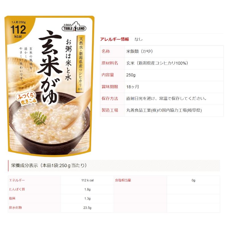 テーブルランド（TABLE LAND） レトルトお粥 220g・250g 組み合わせ