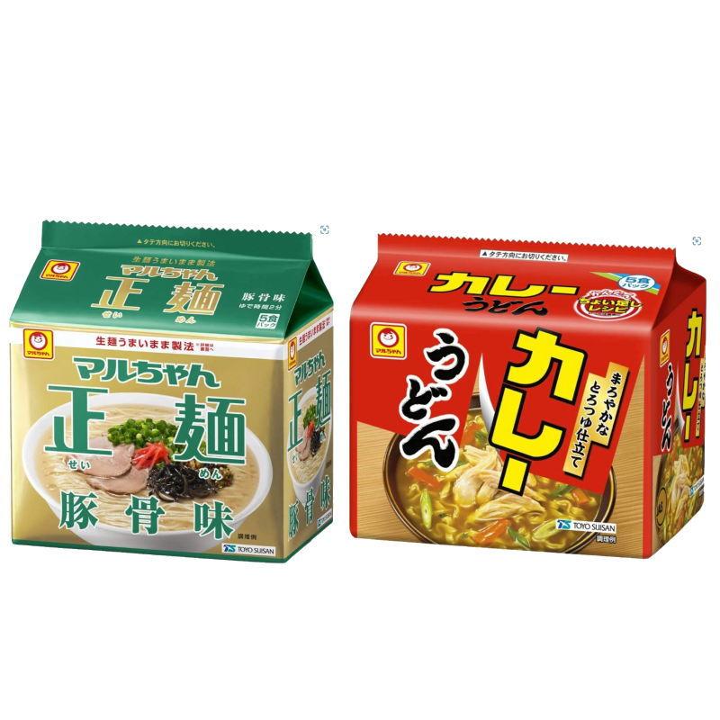 マルちゃん正麺／カレーうどん 袋めん 5食パック 組み合わせ選べる6袋