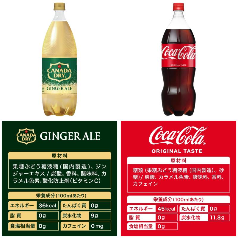 コーラ・ファンタ・ジンジャーエール・三ツ矢サイダー 1.5L 組み合わせ