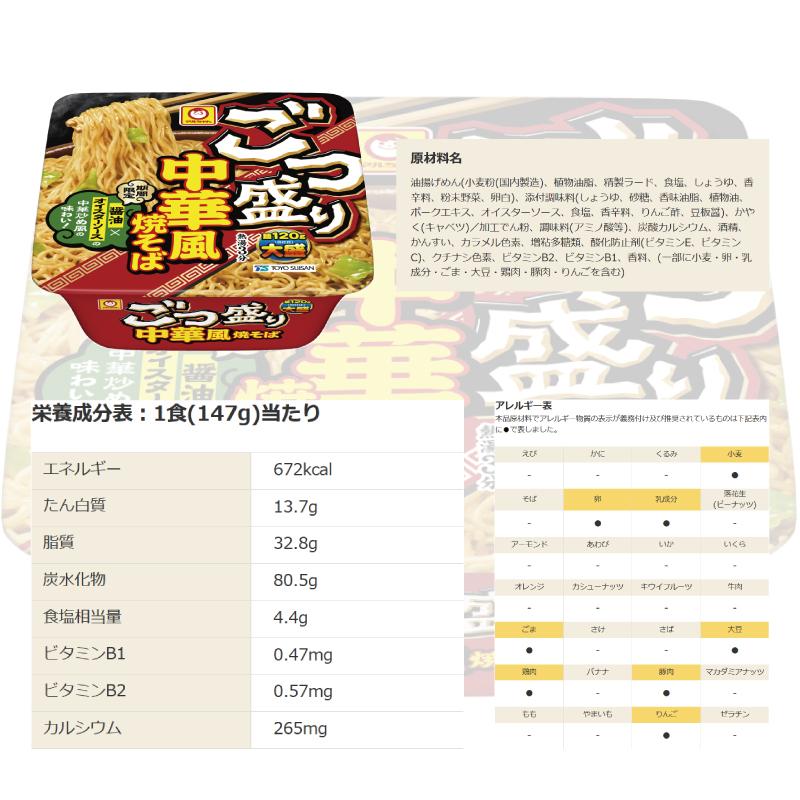 ごつ盛り 【3種類】マルちゃん 焼そば 3種各4個セット （計12個