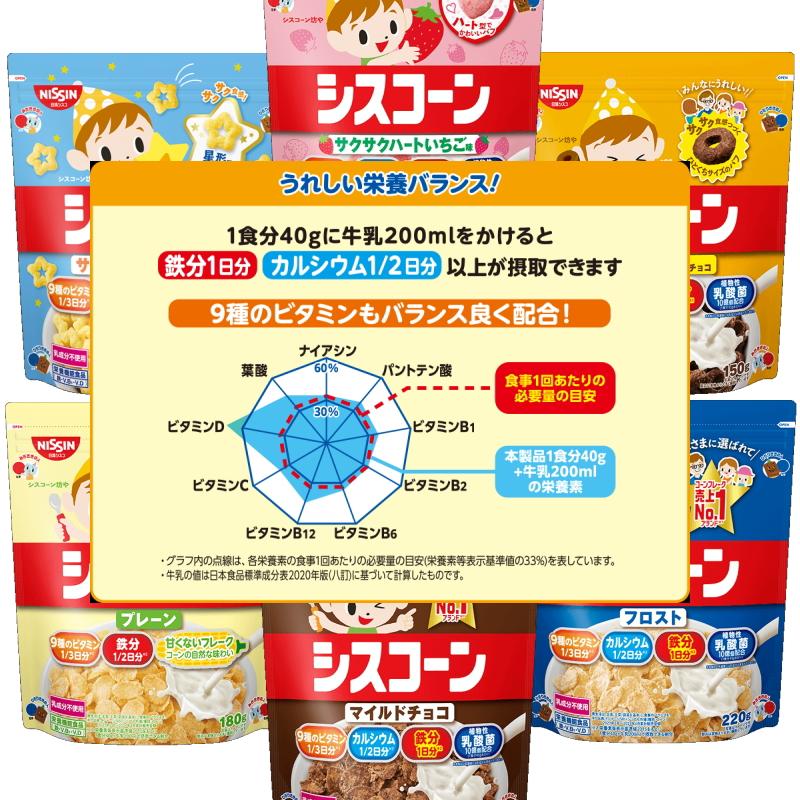 シスコーン 日清シスコ 120g〜220g 6種各1袋セット 【フロスト