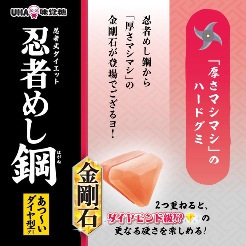 忍者めし UHA味覚糖 鋼 45g 2種各5袋セット（計10袋） 【グレープ味