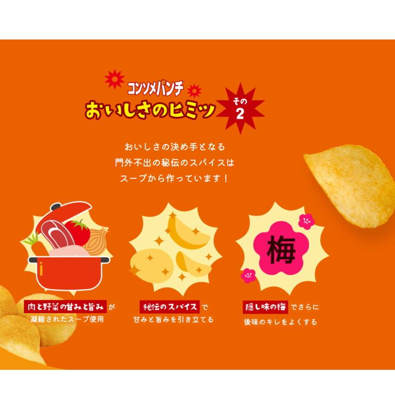 カルビー ポテトチップス BIGBAG(ビッグバッグ) 157g〜160g コンソメパンチ 1ケース(12袋) | カルビー | 02