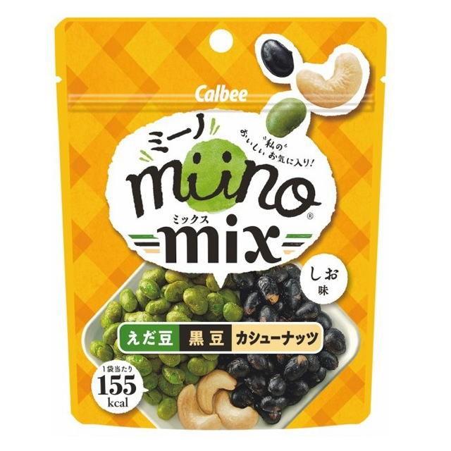 提携会社直送品 カルビー ミーノ Miinomixえだ豆黒豆カシューナッツしお味 27g 12袋 1ケース 送料無料 沖縄 離島発送不可 M001 イーコンビニ 通販 Yahoo ショッピング