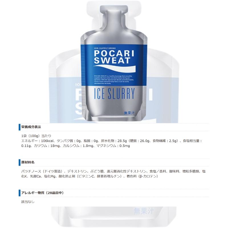 ポカリスエット 【セール】大塚製薬 アイススラリー 100g x 6袋 ICE