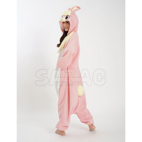顔出し着ぐるみパジャマ　ピンクウサギ｜e-costume｜03
