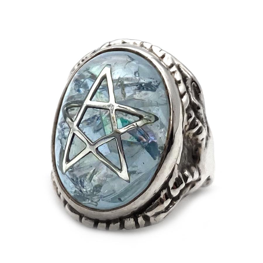 アレックスストリーター Alex Streeter エンジェルハートリング w クラック アクア Angel Heart Ring w Crack  Stone :alr371c-aq:CREAM - 通販 - Yahoo!ショッピング