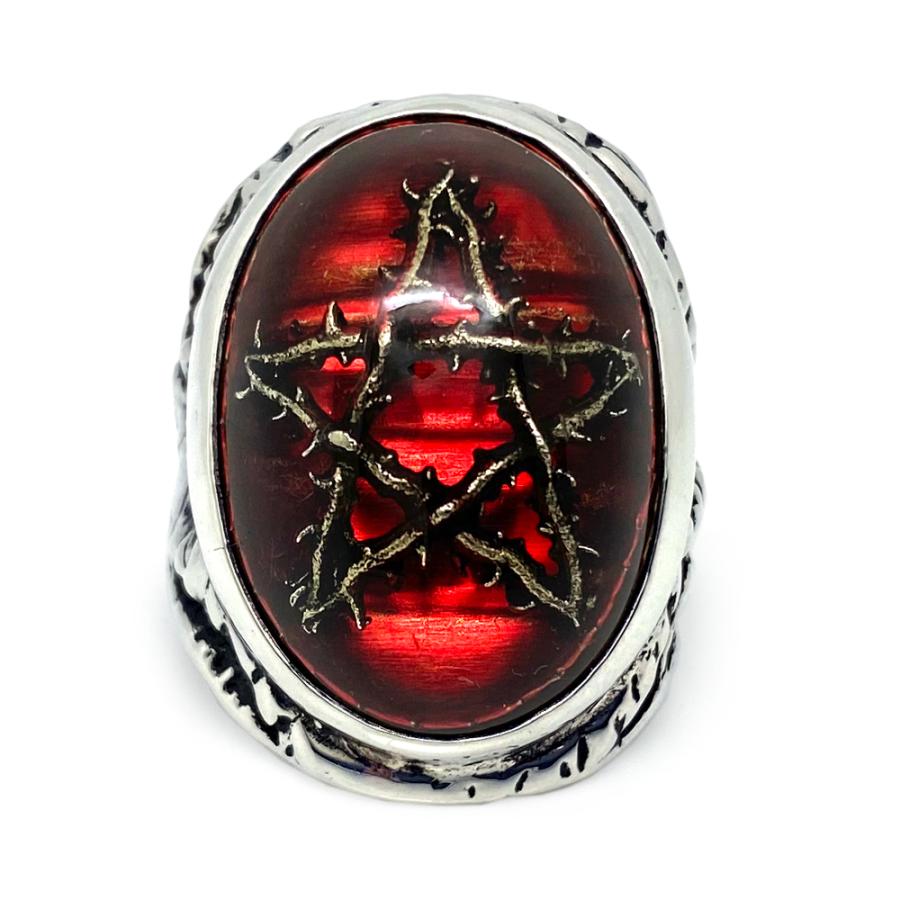 アレックスストリーター Alex Streeter エンジェルハートリングwソーンスター レッド Angel Heart Ring w Thorn Star｜e-cream｜02