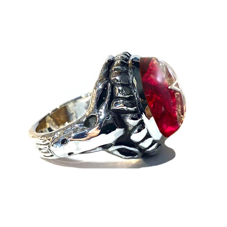 アレックスストリーター Alex Streeter クラックベイビーエンジェルハートリング　レッド Clack Baby Angel Heart Ring Red｜e-cream｜02