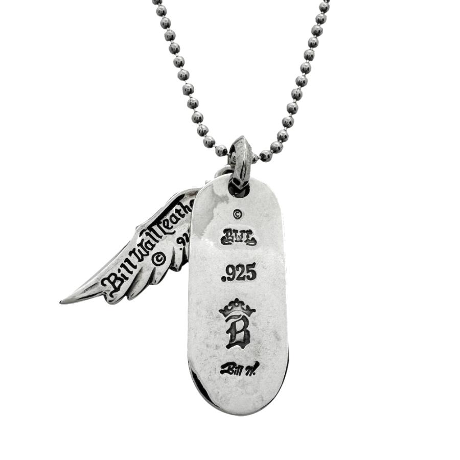 ビルウォールレザー Bill Wall Leather オーバルグラッフィティｗレフトウイング OvalGraffiti w LeftWing 3mm Ballchain_1