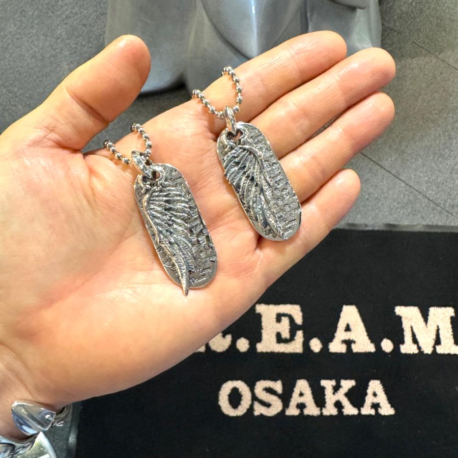 ビルウォールレザー Bill Wall Leather オーバルグラッフィティｗレフトウイング OvalGraffiti w LeftWing 3mm Ballchain_4