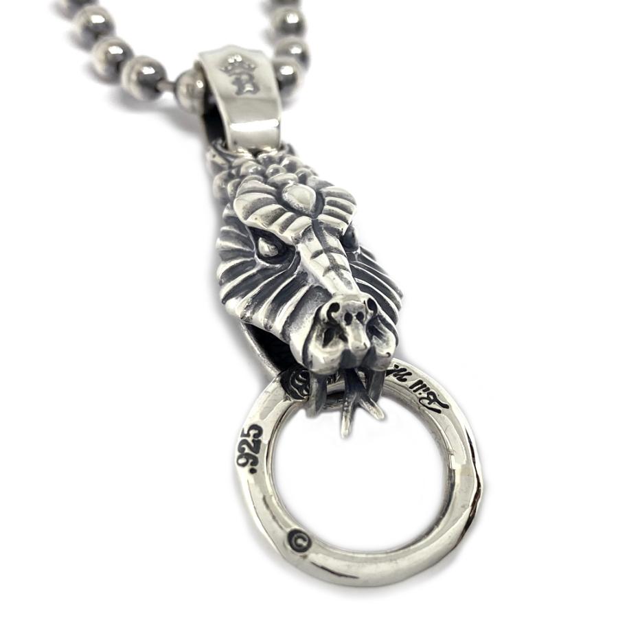 ビルウォールレザー Bill Wall Leather ミディアムスネークwマウスリングペンダント Medium Snake w Mouth Ring Pendantの画像