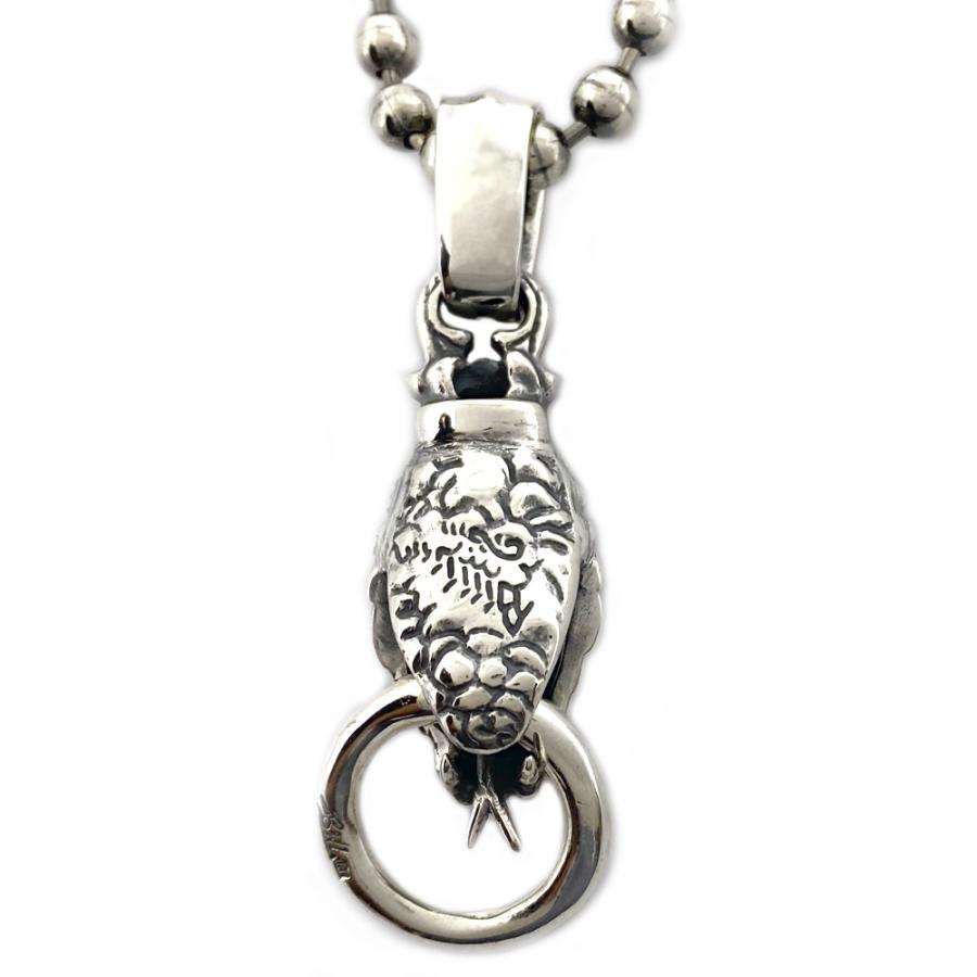 ビルウォールレザー Bill Wall Leather ミディアムスネークwマウスリングペンダント Medium Snake w Mouth Ring Pendantの画像