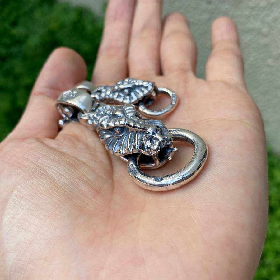 ビルウォールレザー Bill Wall Leather ミディアムスネークwマウスリングペンダント Medium Snake w Mouth Ring Pendantの画像