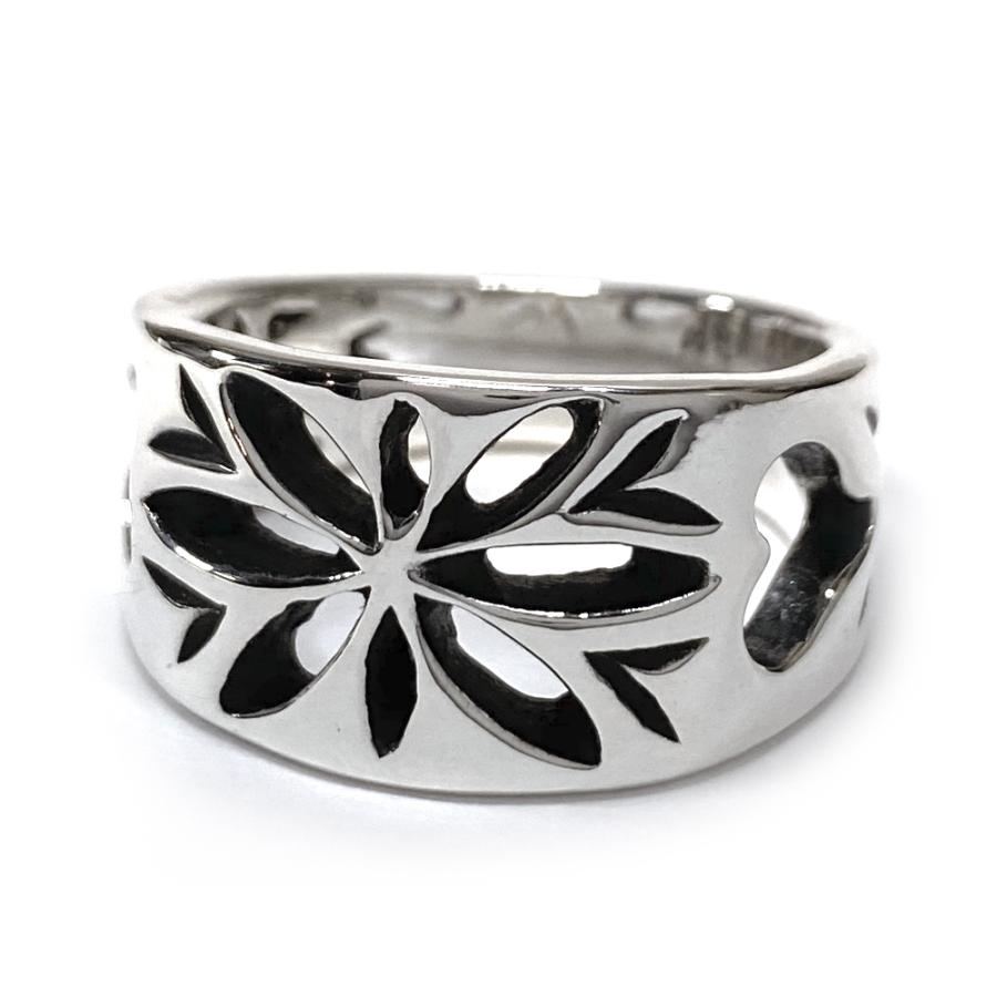 ビルウォールレザー Bill Wall Leather コンパスローズリング Compass Rose Ring bwr221CREAM