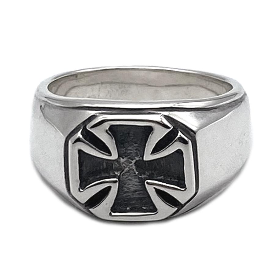 ビルウォールレザー Bill Wall Leather アイアンクロスシグネットリング Iron Cross Ring