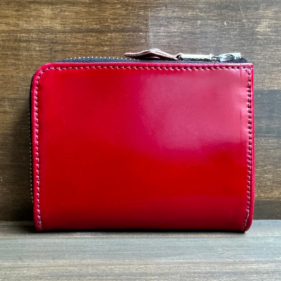 ビルウォールレザー Bill Wall Leather クリームスモールジップウォレット コードバン CREAM Small Zip Wallet Cordovanの画像