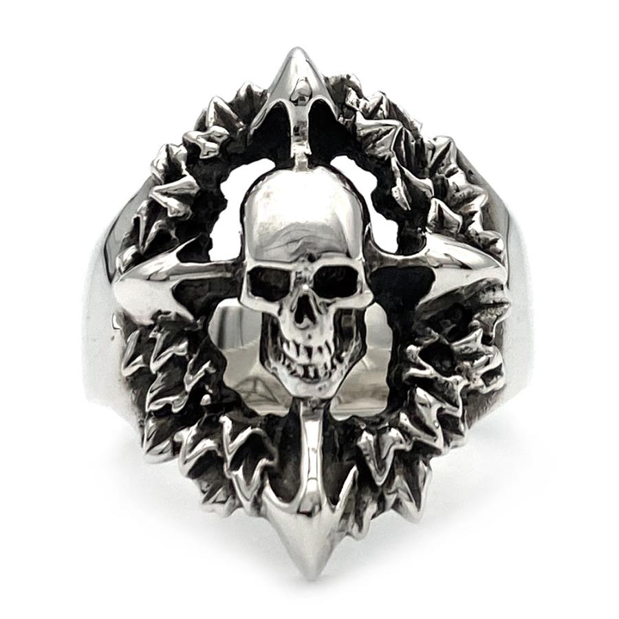 CRAZY PIG（クレイジーピッグ） スカルリースリング Skull Wreath Ring