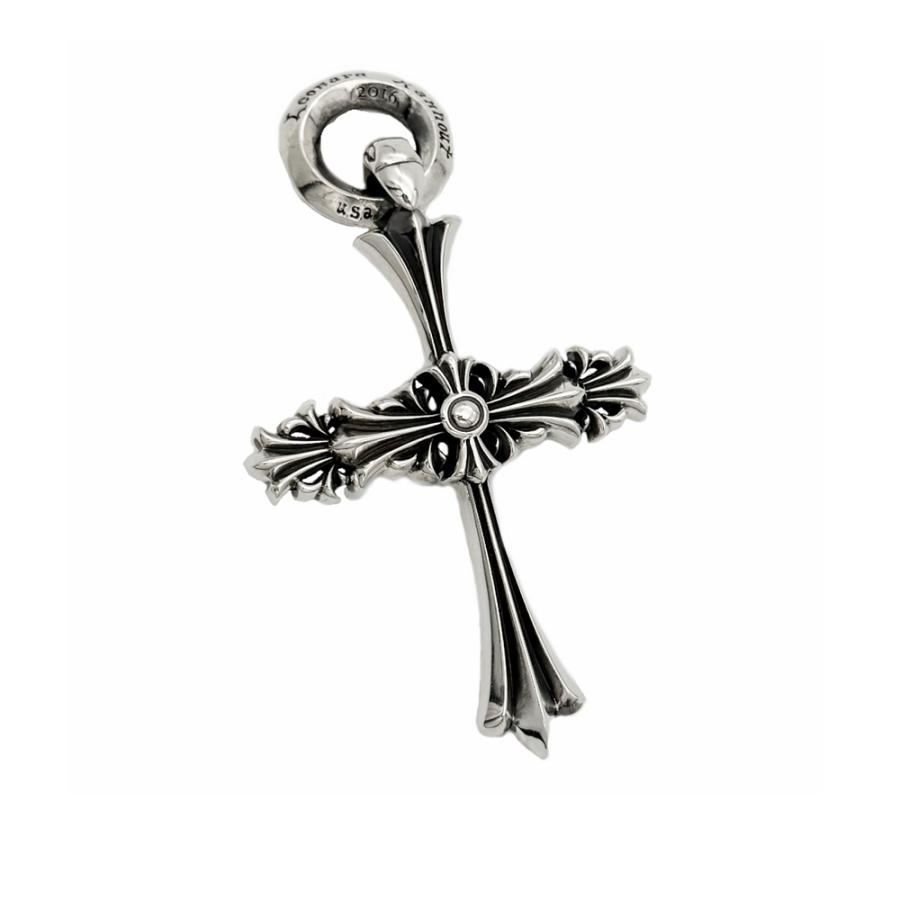 ロンワンズ Lone Ones クロムクロスミディアムペンダント Chrome Cross Medium Pendant w Id Ringの画像