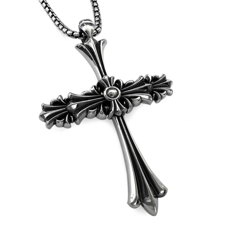 ロンワンズ Lone Ones クロムクロスミディアムペンダント Chrome Cross Medium Pendantの画像