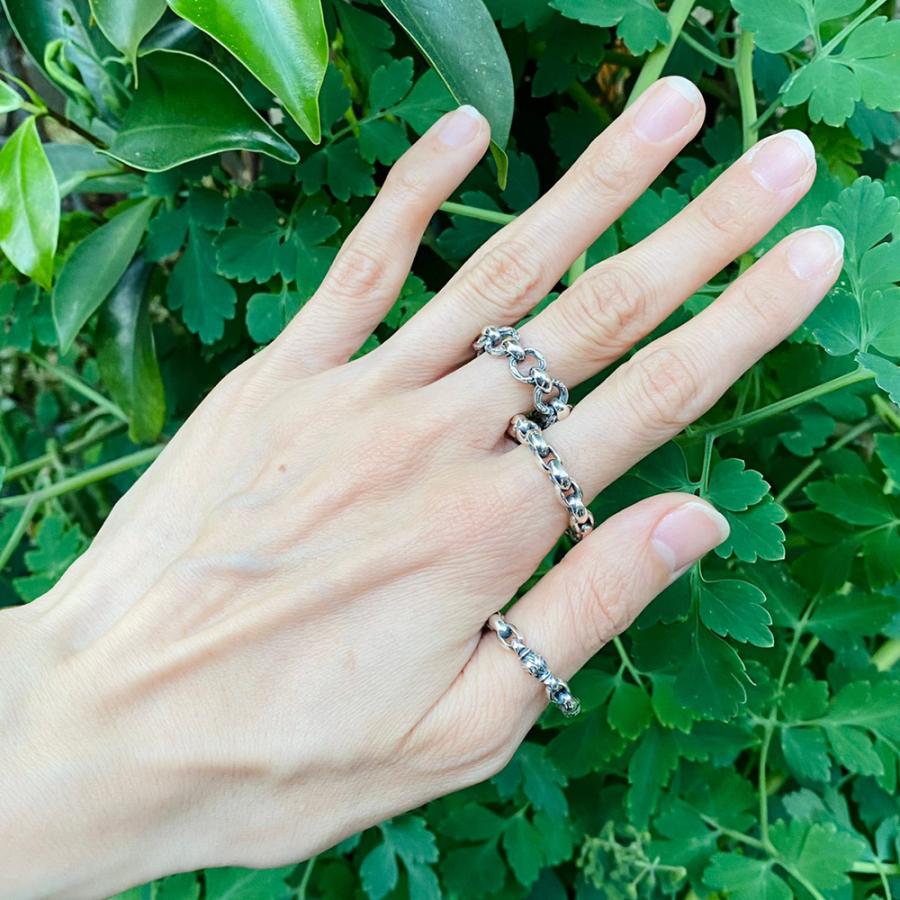 ロンワンズ Lone Ones ミニシルクリンクリング Mini Silk Link Ring｜e-cream｜07