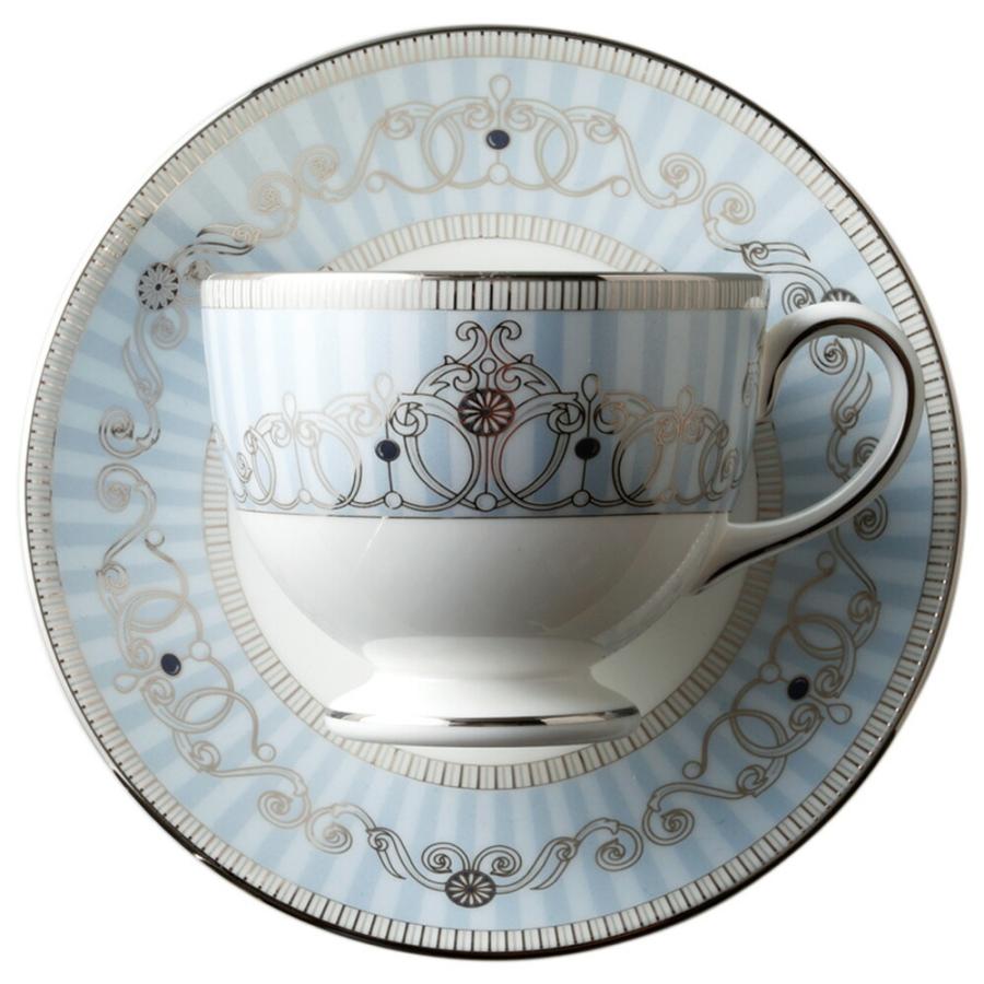 ウェッジウッド WEDGWOOD アレクサンドラ カップ＆ソーサー シルバー